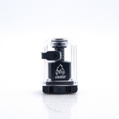 ThunderHead Creations Blaze RBA Boro Bridge Tank Kit Silver Black 4ml