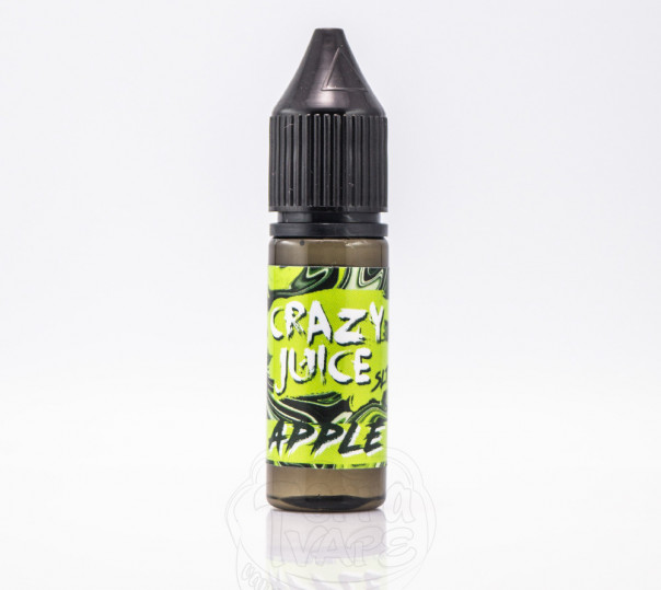 Рідина Crazy Juice Salt Apple 15ml 50mg на сольовому нікотині зі смаком яблука