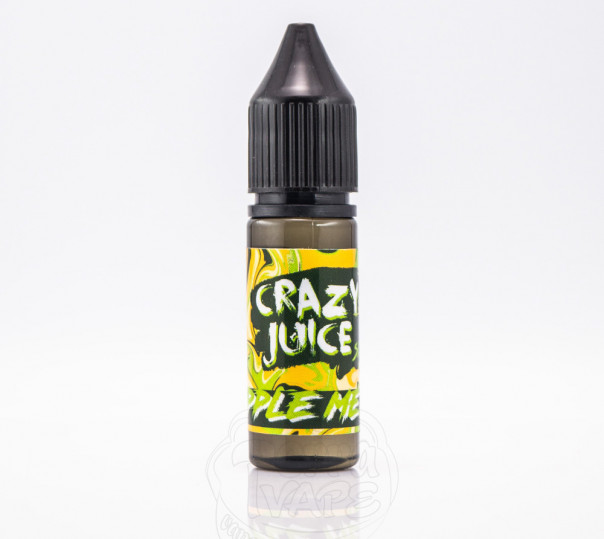 Рідина Crazy Juice Salt Apple Melon 15ml 50mg на сольовому нікотині зі смаком яблука з динею