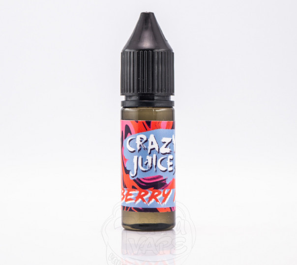 Рідина Crazy Juice Salt Berry Mix 15ml 50mg на сольовому нікотині зі смаком ягід