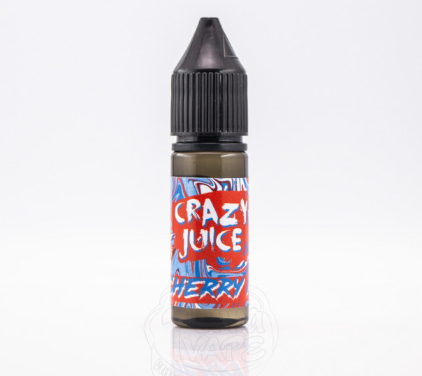 Жидкость Crazy Juice Salt Cherry Ice 15ml 50mg на солевом никотине со вкусом вишни с холодком