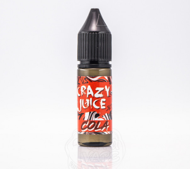 Жидкость Crazy Juice Salt Cola 15ml 50mg на солевом никотине со вкусом Колы