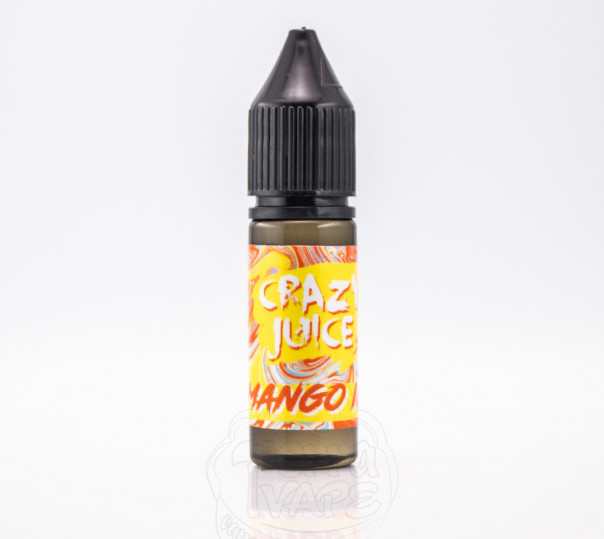 Жидкость Crazy Juice Salt Mango Ice 15ml 50mg на солевом никотине со вкусом манго с холодком