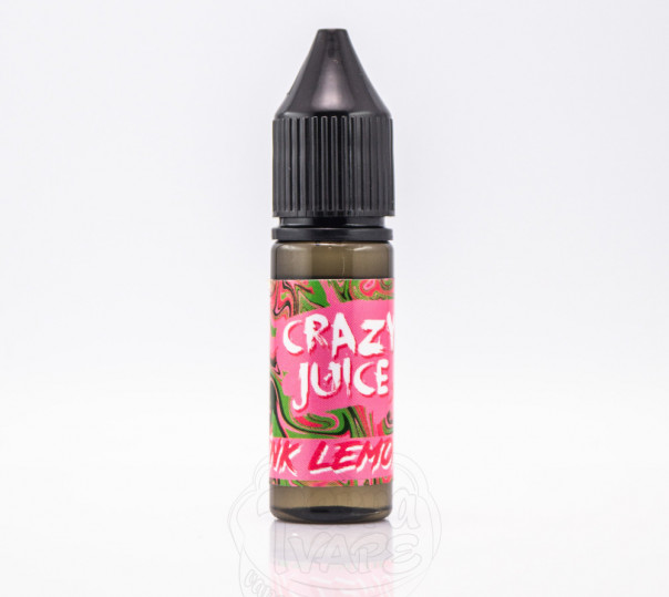 Жидкость Crazy Juice Salt Pink Lemonade 15ml 50mg на солевом никотине со вкусом розового лимонада