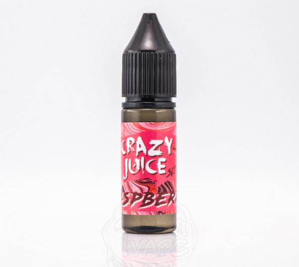 Жидкость Crazy Juice Salt Raspberry 15ml 50mg на солевом никотине со вкусом малины