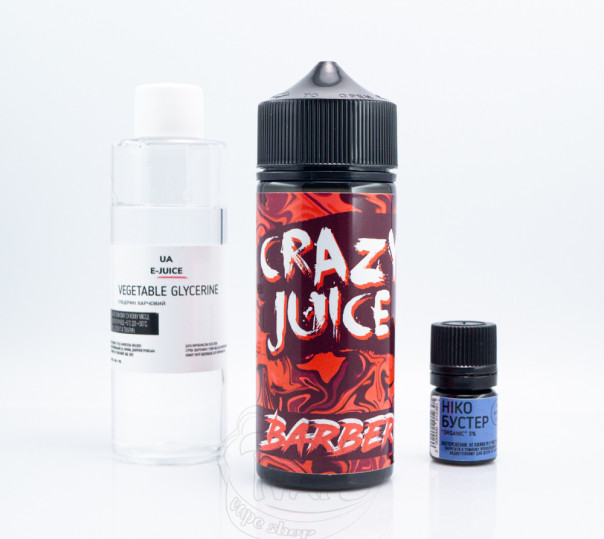 Жидкость Crazy Juice Organic Barberis 120ml 3mg со вкусом барбарисок (набор компонентов)