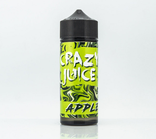 Жидкость Crazy Juice Organic Apple 120ml 0mg без никотина со вкусом яблока