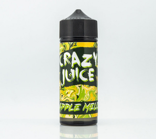 Жидкость Crazy Juice Organic Apple Melon 120ml 1.5mg на органическом никотине со вкусом яблока и дыни