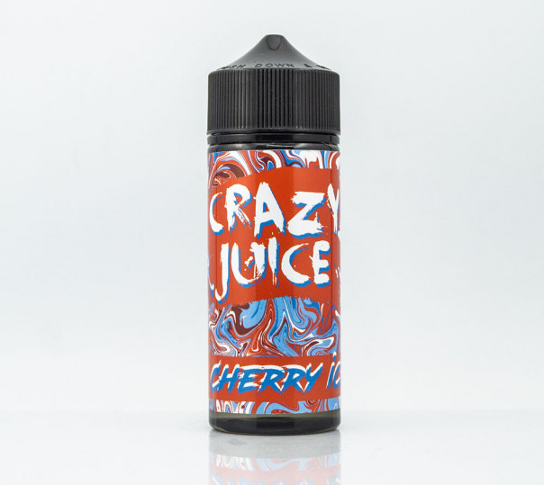 Жидкость Crazy Juice Organic Cherry Ice 120ml 0mg без никотина со вкусом вишни с холодком