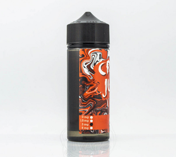 Рідина Crazy Juice Organic Cola 120ml 1.5mg на органічному нікотині зі смаком Коли