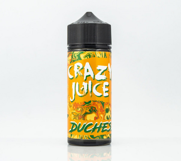 Рідина Crazy Juice Organic Duchess 120ml 0mg без нікотину зі смаком дюшес