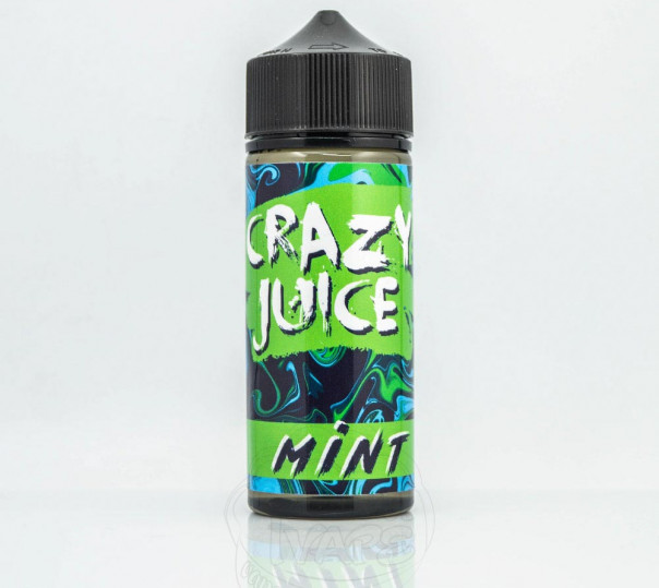 Жидкость Crazy Juice Organic Mint 120ml 0mg без никотина со вкусом мяты