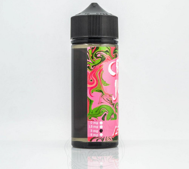 Рідина Crazy Juice Organic Pink Lemonade 120ml 0mg без нікотину зі смаком рожевого лимонаду