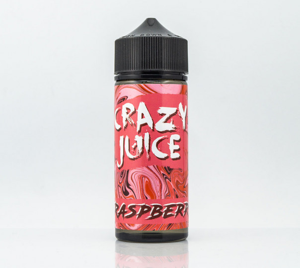 Рідина Crazy Juice Organic Raspberry 120ml 0mg без нікотину зі смаком малини