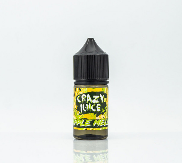 Рідина Crazy Juice Salt Apple Melon 30ml 30mg на сольовому нікотині зі смаком яблука з динею