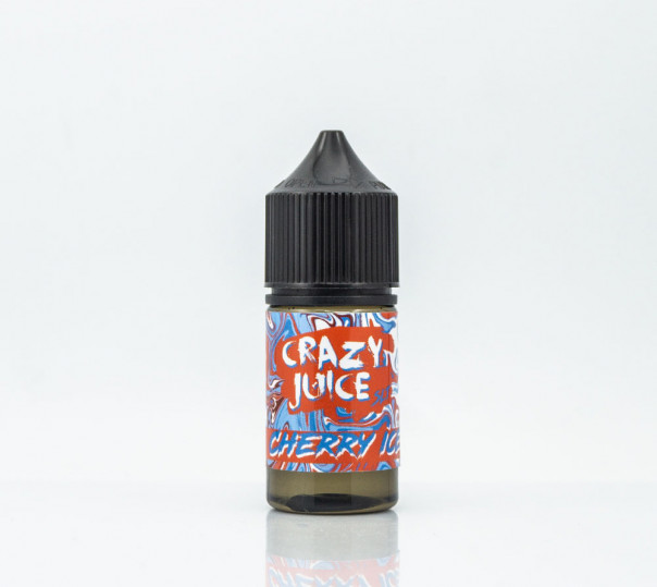 Жидкость Crazy Juice Salt Cherry Ice 30ml 30mg на солевом никотине со вкусом вишни с холодком