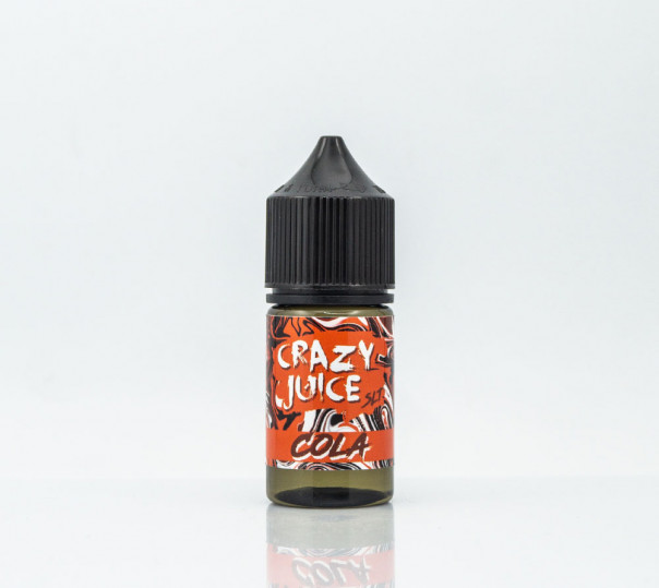 Рідина Crazy Juice Salt Cola 30ml 30mg на сольовому нікотині зі смаком Коли