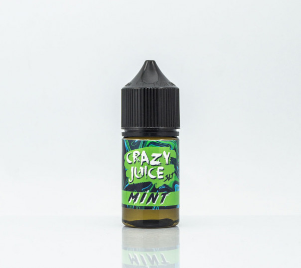 Рідина Crazy Juice Salt Mint 30ml 30mg на сольовому нікотині зі смаком м'яти