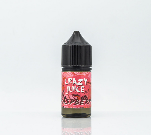 Жидкость Crazy Juice Salt Raspberry 30ml 30mg на солевом никотине со вкусом малины