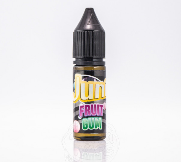 Рідина Juni Silver ICE Salt Fruit Gum ICE 15ml 30mg на гібридному нікотині зі смаком фруктової жуйки з холодком