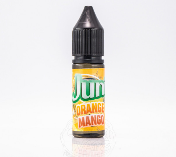 Жидкость Juni Salt Orange Mango 15ml 50mg на солевом никотине со вкусом апельсина с манго