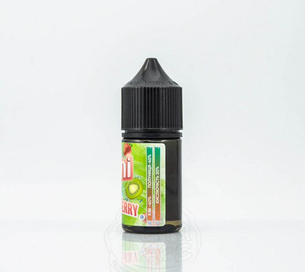 Рідина Juni Salt Kiwi Strawberry 30ml 30mg на сольовому нікотині зі смаком полуниці з ківі