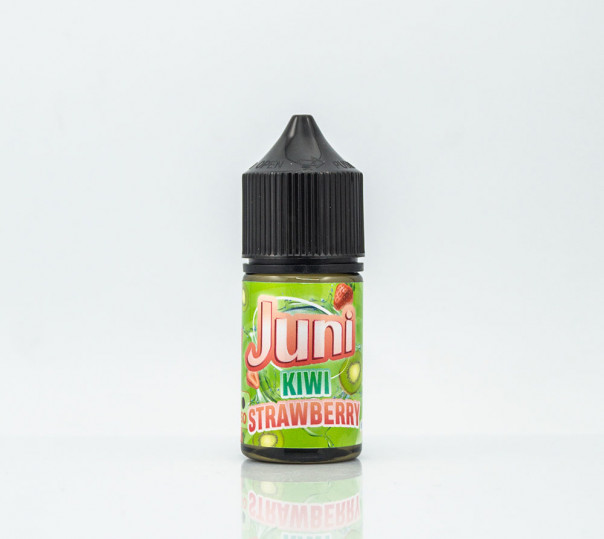 Рідина Juni Salt Kiwi Strawberry 30ml 30mg на сольовому нікотині зі смаком полуниці з ківі