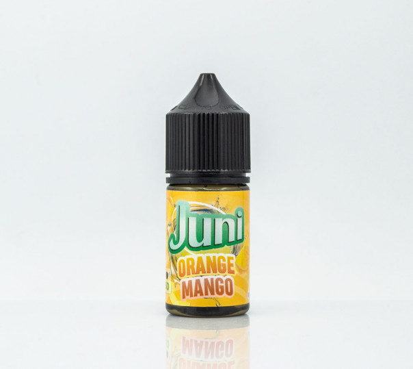 Жидкость Juni Salt Orange Mango 30ml 30mg на солевом никотине со вкусом апельсин с манго