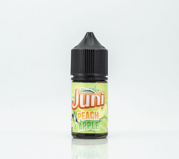 Рідина Juni Salt Peach Apple 30ml 30mg на сольовому нікотині зі смаком персика і яблука