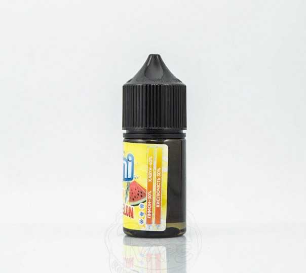 Рідина Juni Salt Watermelon Lemon 30ml 30mg на сольовому нікотині зі смаком кавуна та лимона