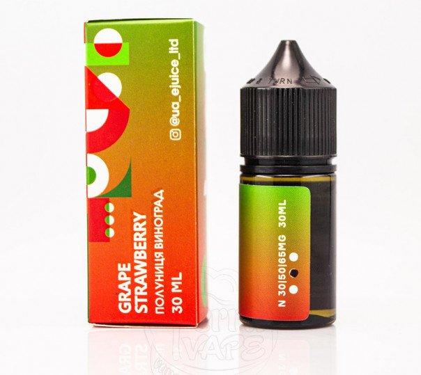 Рідина Mix Bar Salt Grape Strawberry 30ml 30mg на сольовому нікотині зі смаком винограду з полуницею