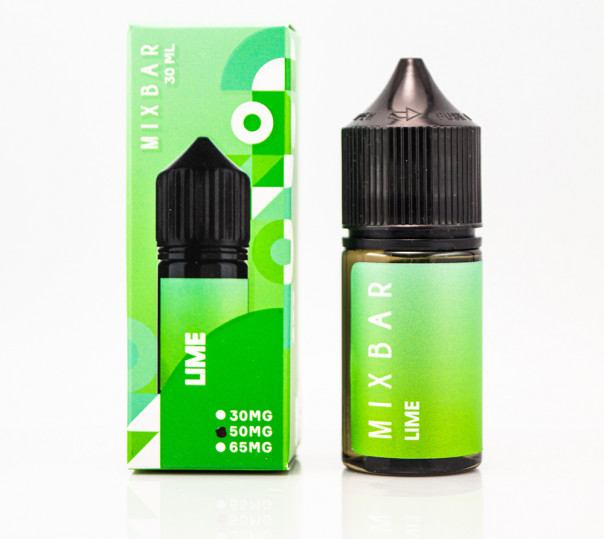 Рідина Mix Bar Salt Lime 30ml 30mg на сольовому нікотині зі смаком лайма