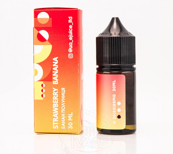 Рідина Mix Bar Salt Strawberry Banana 30ml 30mg на сольовому нікотині зі смаком полуниці та банана