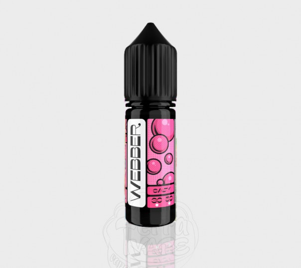 Рідина Webber Salt Bubble Gum 15ml 50mg на сольовому нікотині зі смаком жуйки