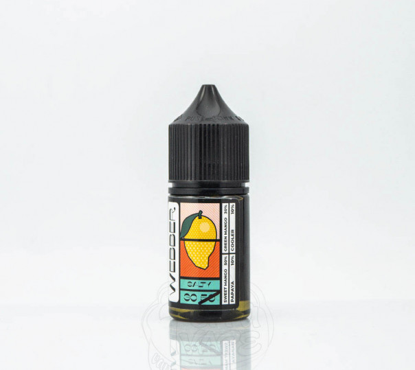 Жидкость Webber Salt Mango Papaya 30ml 30mg на солевом никотине со вкусом манго и папайи