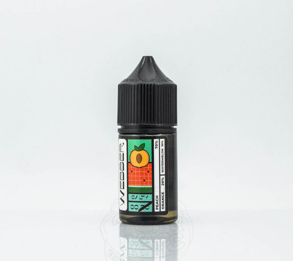 Рідина Webber Salt Orange Peach 30ml 30mg на сольовому нікотині зі смаком апельсина і персика