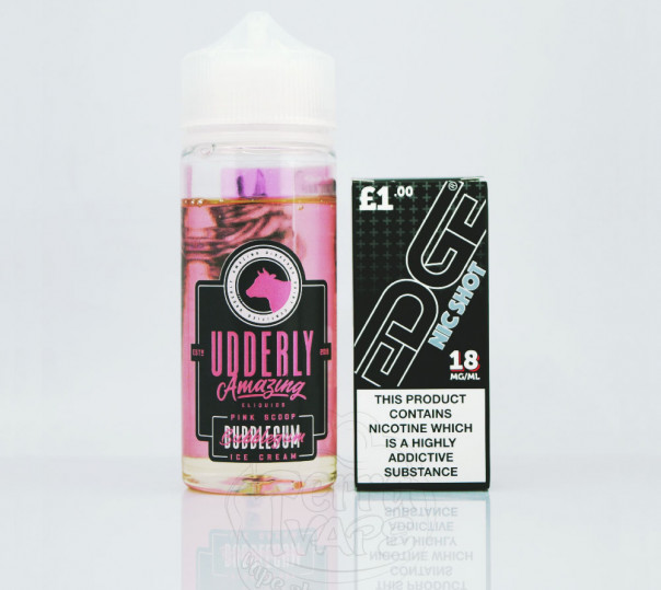 Udderly Amazing Bubblegum Ice Cream 110ml 1.5mg на органическом никотине