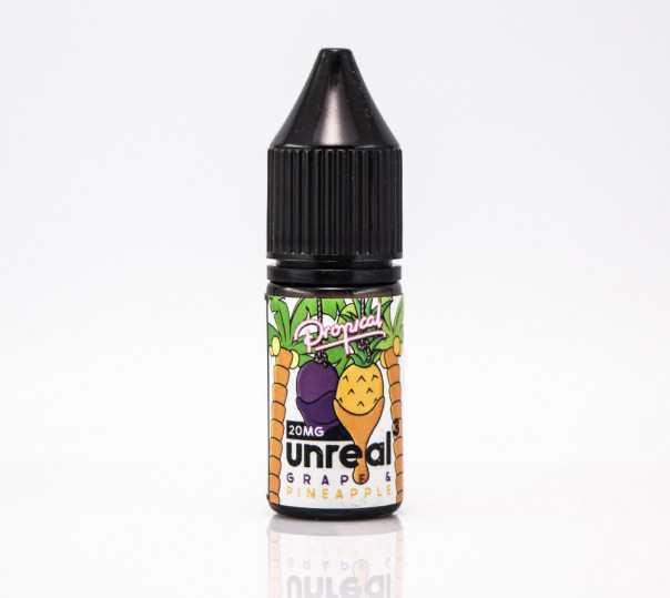 Рідина Unreal Salt Grape Pineapple 10ml 20mg на сольовому нікотині зі смаком винограду та ананасу