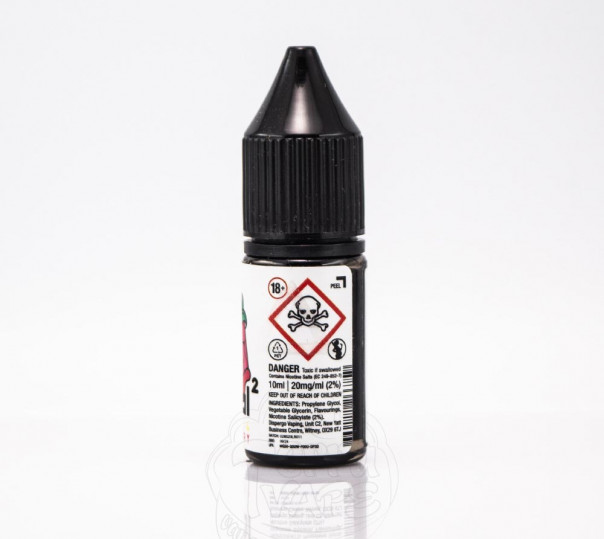 Рідина Unreal Salt Lemon Raspberry 10ml 20mg на сольовому нікотині зі смаком малини та лимону