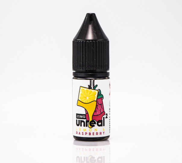 Жидкость Unreal Salt Lemon Raspberry 10ml 20mg на солевом никотине со вкусом малины и лимона