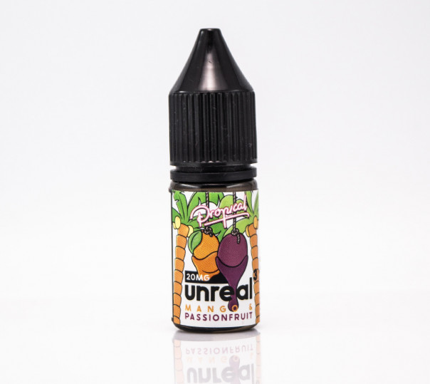 Рідина Unreal Salt Mango PassionFruit 10ml 20mg на сольовому нікотині зі смаком манго та маракуйї