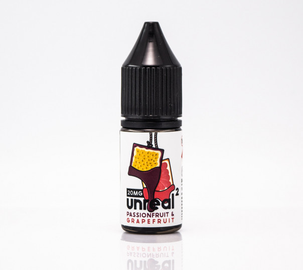 Жидкость Unreal Salt Passionfruit Grapefruit 10ml 20mg на солевом никотине со вкусом маракуйи и грейпфрута