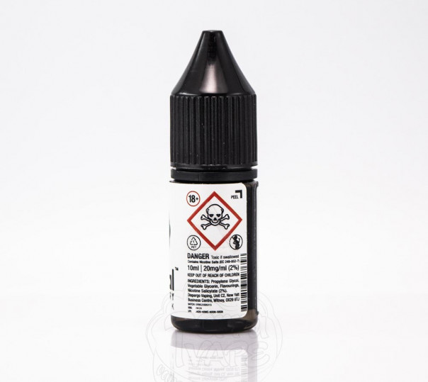 Жидкость Unreal Salt Raspberry Black 10ml 20mg на солевом никотине со вкусом малины и смородины