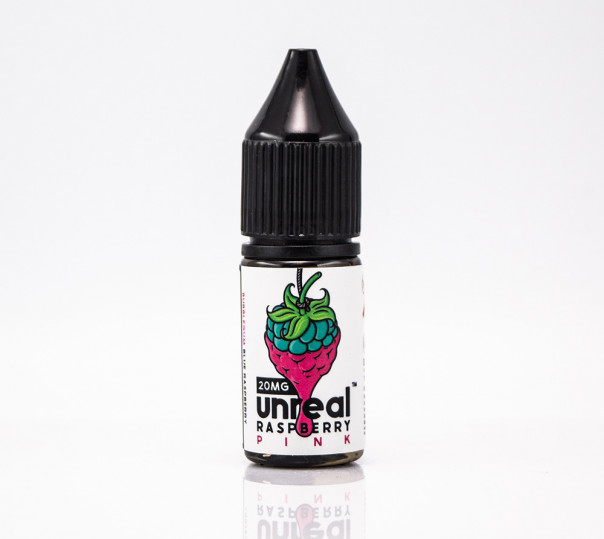 Рідина Unreal Salt Raspberry Pink 10ml 20mg на сольовому нікотині зі смаком малинової жуйки