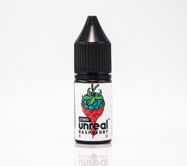 Рідина Unreal Salt Raspberry Red 10ml 20mg на сольовому нікотині зі смаком малини та вишні