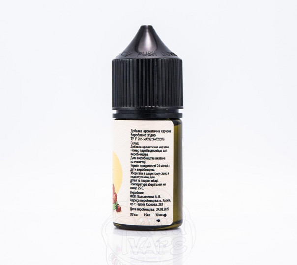 Рідина UVA Fresh Salt Strawberry Banana Smoothie 30ml 50mg на сольовому нікотині зі смаком полунично-бананового смузі