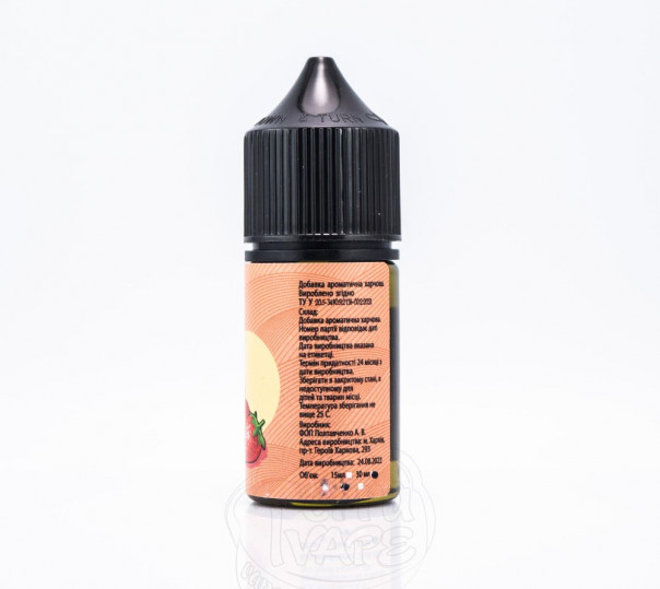 Рідина UVA Fresh Salt Strawberry Lemonade 30ml 30mg на сольовому нікотині зі смаком полуничного лимонаду