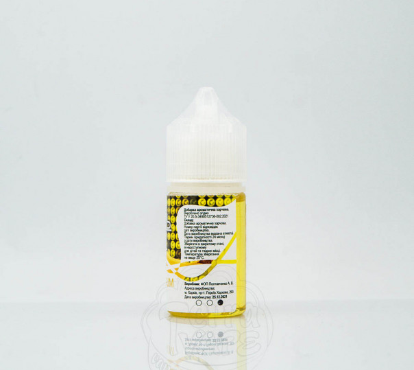 Рідина UVA Сольник Salt Banana Gum 30ml 30mg на сольовому нікотині зі смаком бананової жуйки