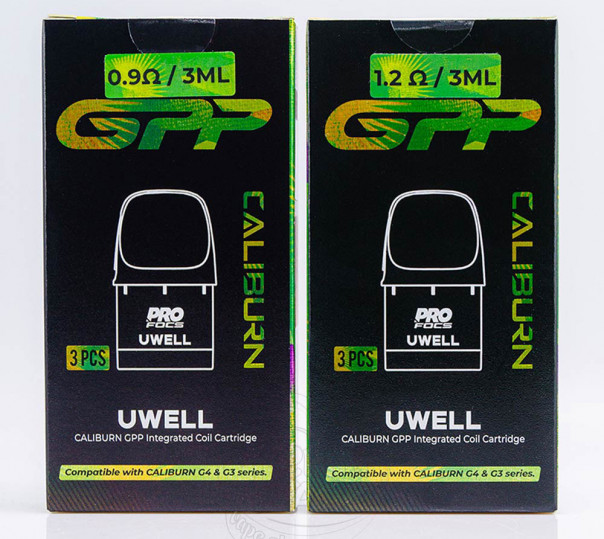Картридж Uwell GPP Pod Cartridge 3ml для многоразовой POD системы Caliburn G4, G4 Mini, G4 Pro, G3, GK3, G3 ECO, G3 Lite, G3 Pro, GK3 Pro, G4, G4 Pro, G4 Mini