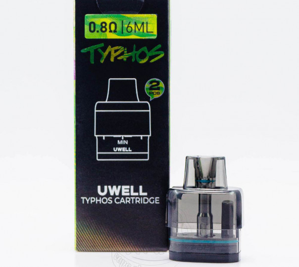 Картридж Uwell Typhos Pod Cartridge 6ml 0.8Ом для багаторазової POD системи Typhos
